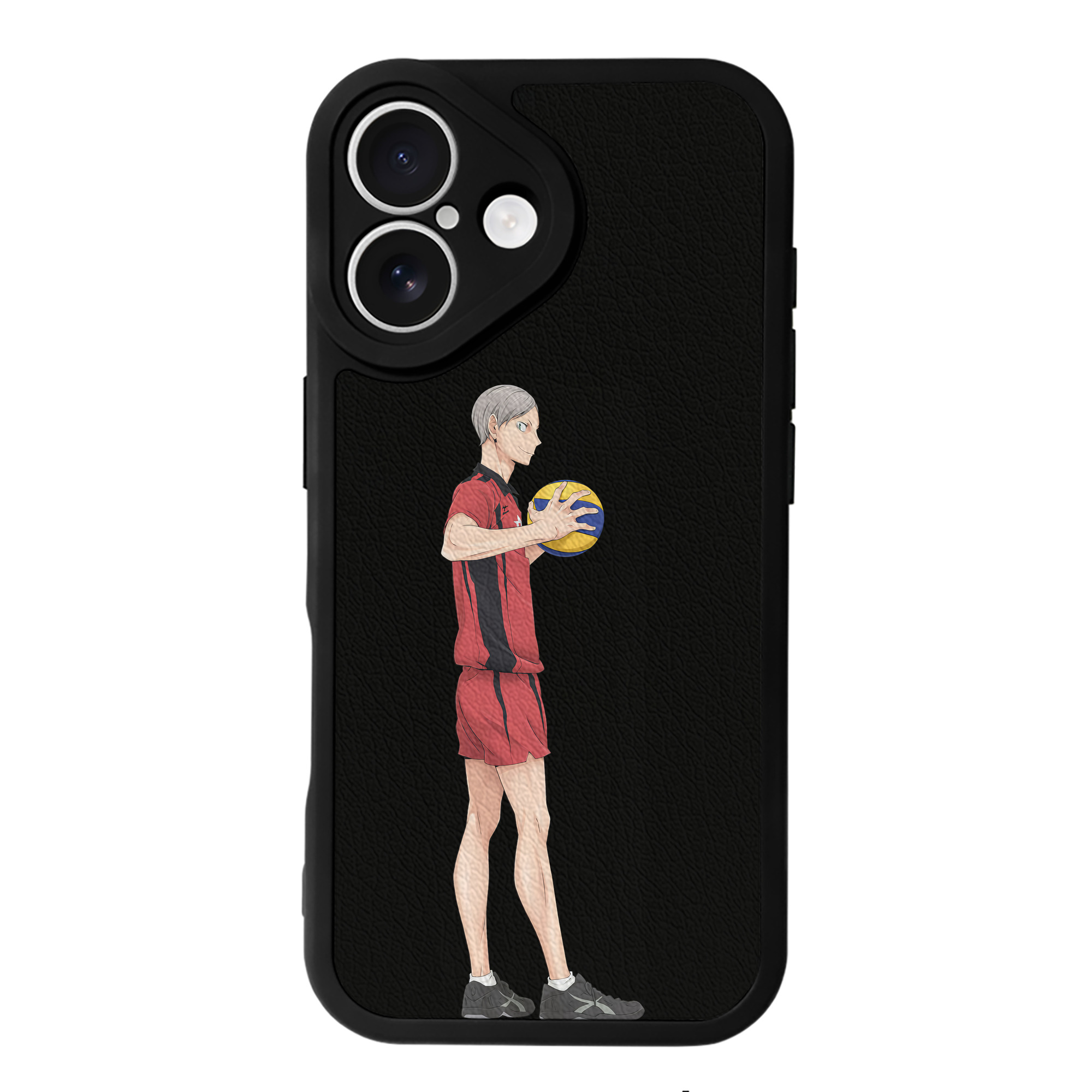 （画像用） ハイキュー!! Haikyu!! 【iPhone 16シリーズ対応】シリコンスマホケース（レザー調） 材質：シリコン
